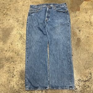 Levi’s 501 Straight Jeans Men’s 38 x 30 Medium Wash Casual Streetwear Retro